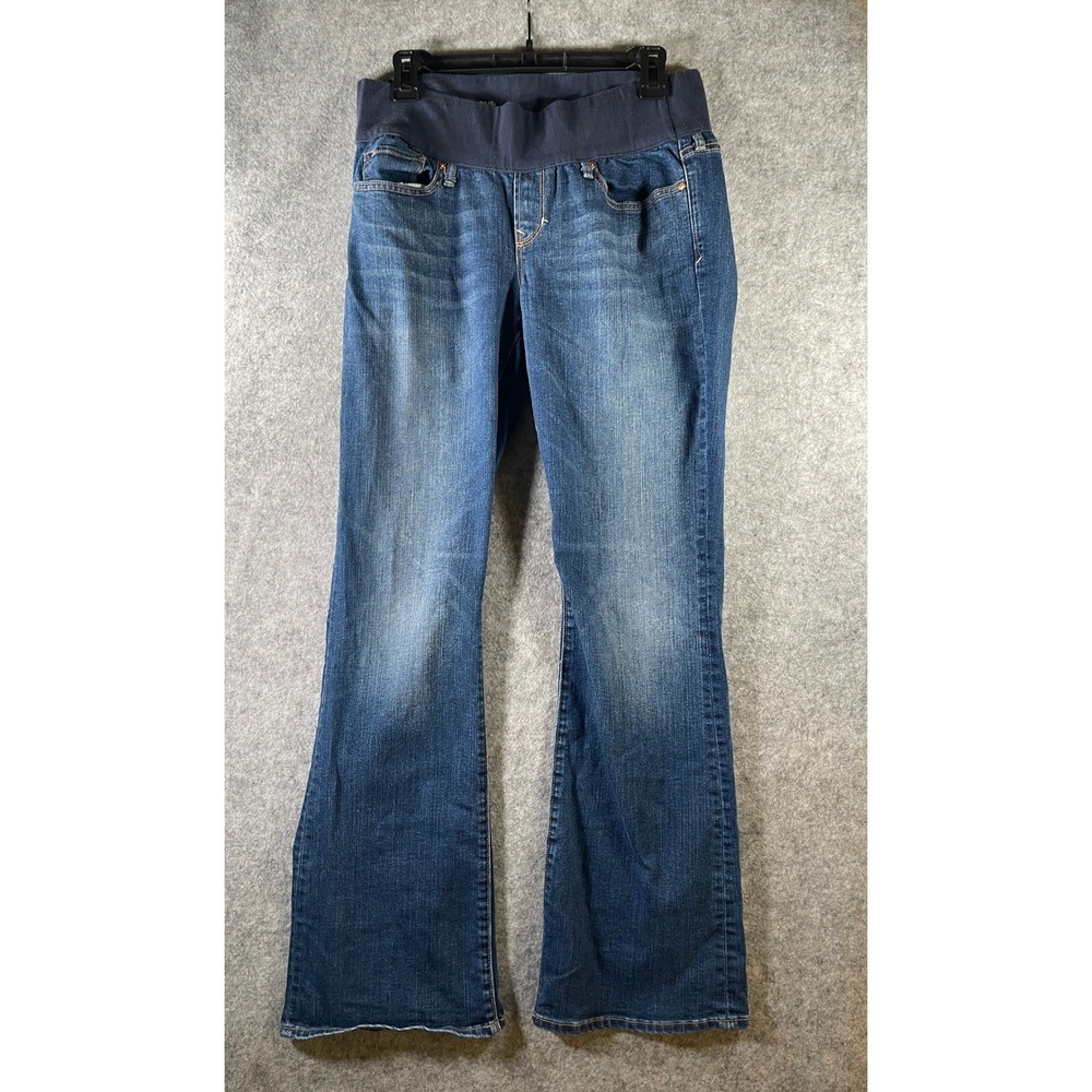 Gap Maternity‎ Sexy Boot Jeans Blue Denim Demi Panel Size 29/8R Bootcut Medium